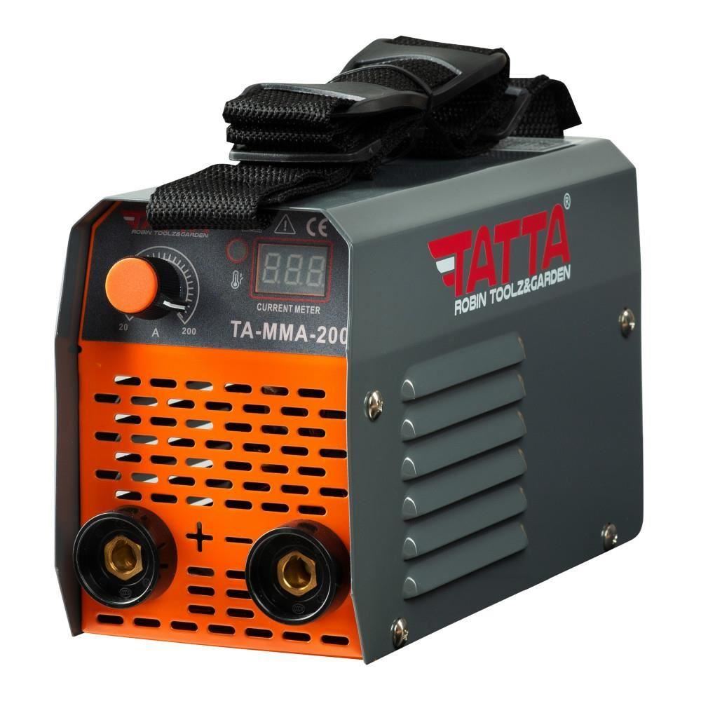 Tatta TA-MMA-300 okos hegesztőgép, önteszt indításkor, 9.5 kVA felvett teljesítmény, 85% hatásfok, 1.6-4.0 mm elektróda, tartozékokkal