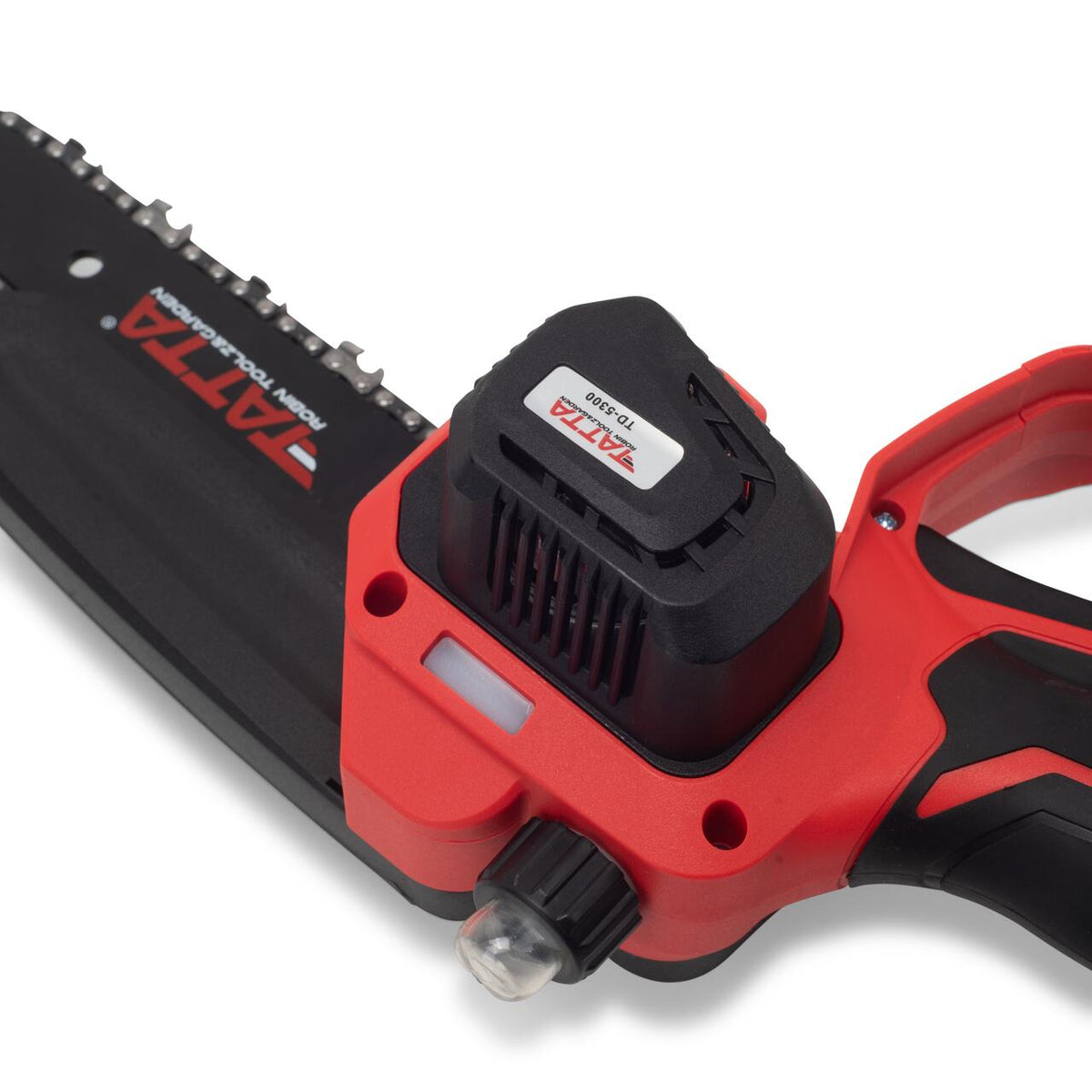 Mini TATTA TD-5300 akkumulátoros láncfűrész, 6", 21V, hordozható, faág- és fatörzsvágó, kompakt