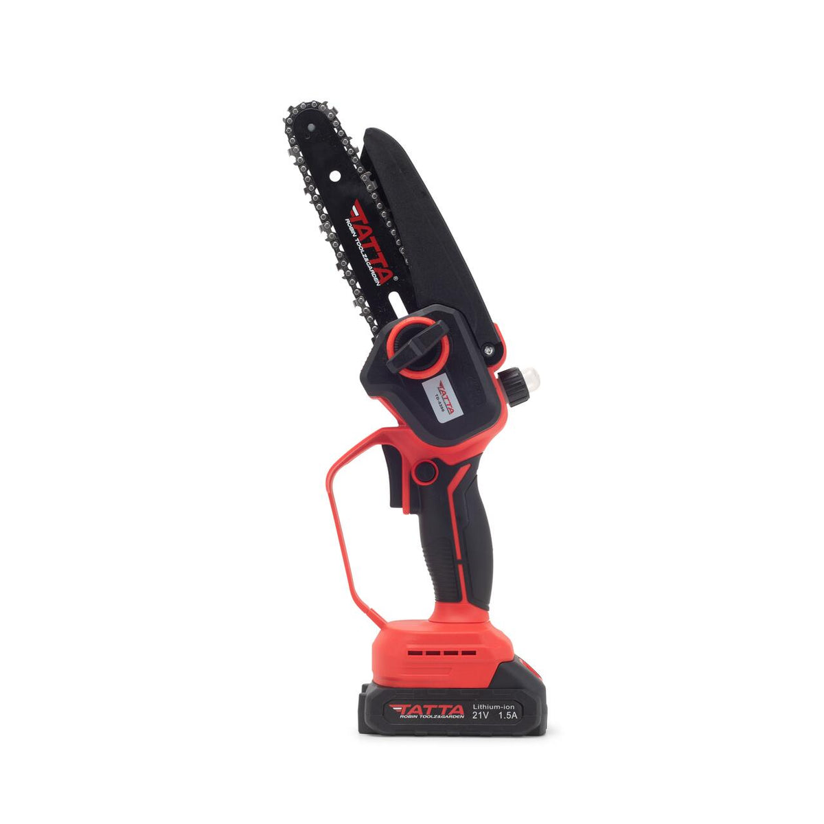 Mini TATTA TD-5300 akkumulátoros láncfűrész, 6", 21V, hordozható, faág- és fatörzsvágó, kompakt