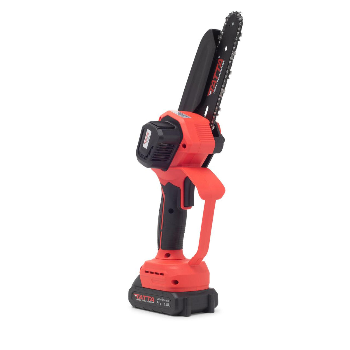 Mini TATTA TD-5300 akkumulátoros láncfűrész, 6", 21V, hordozható, faág- és fatörzsvágó, kompakt
