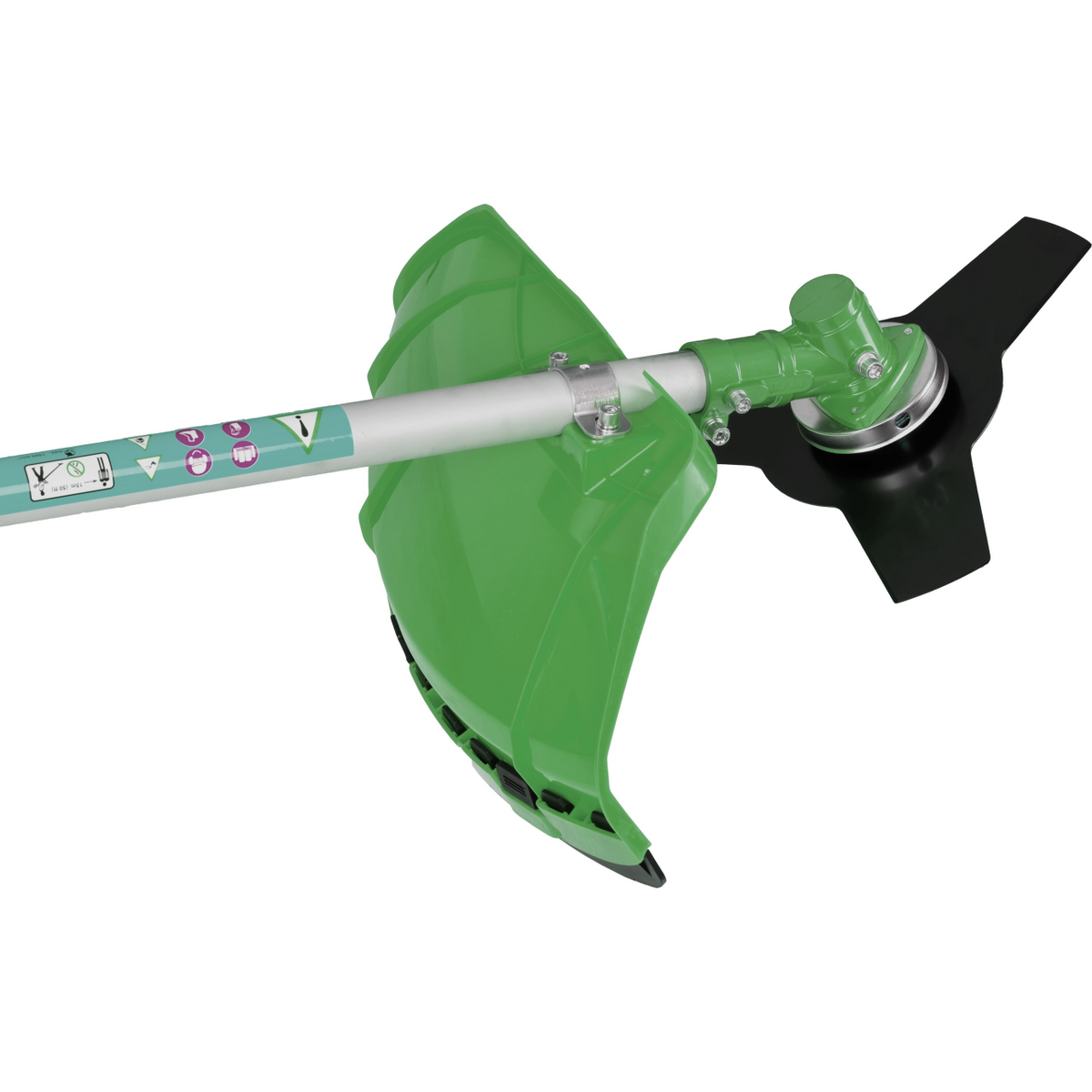 Tatta TM462-9 bozótvágó, 42.2 cm3, 3500 W, motor fordulatszám terhelés alatt 9000 ford./perc, alapjárati fordulatszám 3000 ford./perc, üzemanyagtartály 1200 ml, 1500 mm, 9 tartozékkal