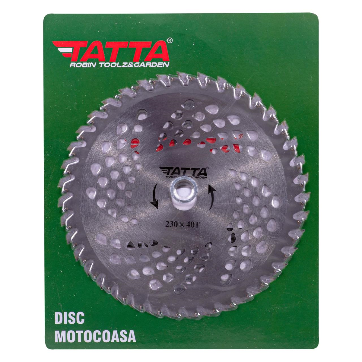 Tatta TT-1001 körfűrészlap fűkaszához, vidia fogazású, 230x40T, fűhöz