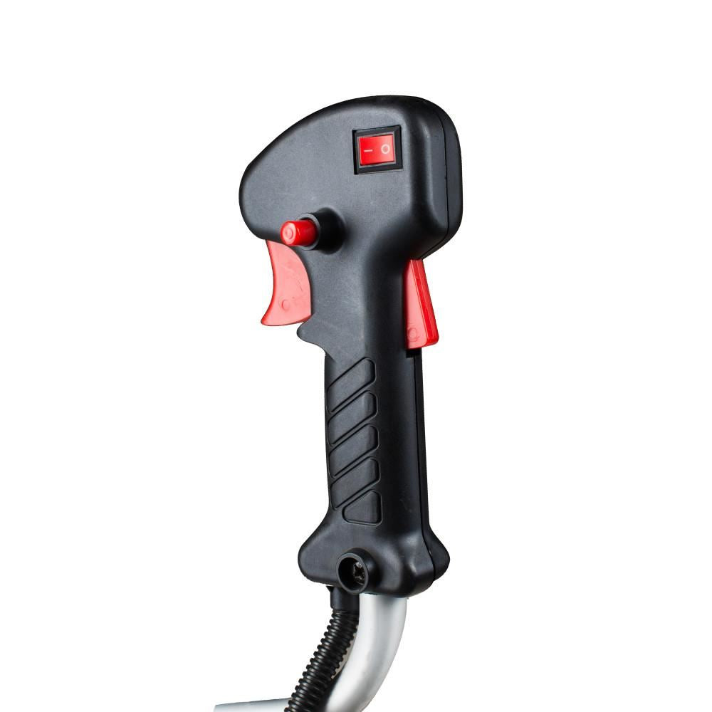 Tatta TM430 bozótvágó, 43 cm³, 3,4 LE, motorfordulatszám terhelés alatt 9000 ford./perc, alapjárati fordulatszám 3000 ford./perc, üzemanyagtartály 1200 ml, 1500 mm