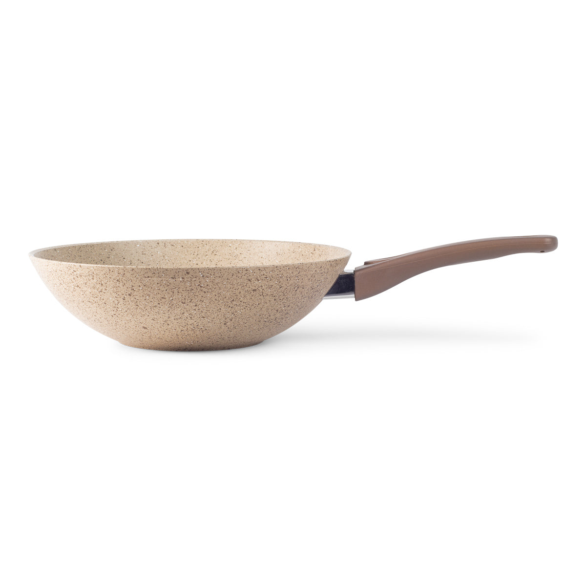 HAUSBERG HB-H1550 professzionális wok serpenyő, 28 cm, 3,2 l, préselt alumínium gránit bevonattal