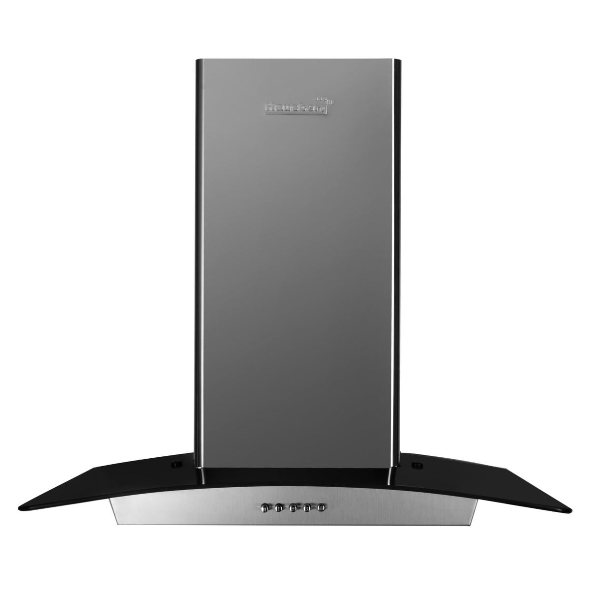 Hausberg HB 1265 dekoratív beépíthető páraelszívó, elszívási teljesítmény 650 m3/h, 1 motor, 60 cm, inox/üveg