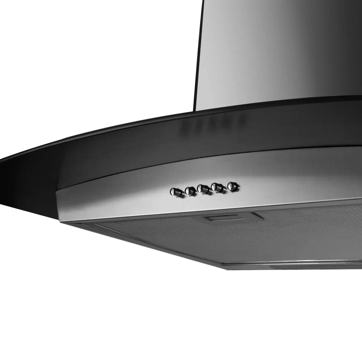 Hausberg HB 1265 dekoratív beépíthető páraelszívó, elszívási teljesítmény 650 m3/h, 1 motor, 60 cm, inox/üveg