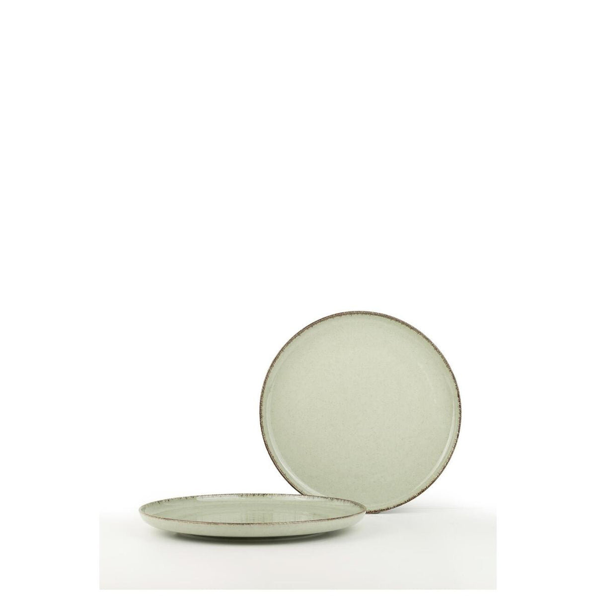 Kutahya Porselen Moderna 18 részes, 6 személyes porcelán étkészlet, zöld